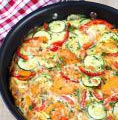 Photo de la recette Omelette aux courgettes et aux herbes de provence